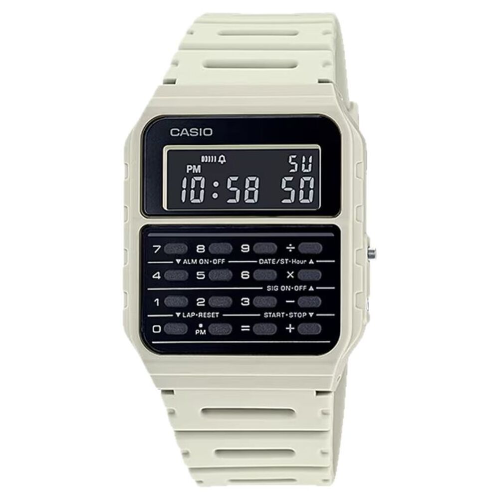 Casio Men's Vintage Calculator Watch with Gray Case - CA-53WF-8BCF